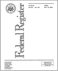 Federal Register photo