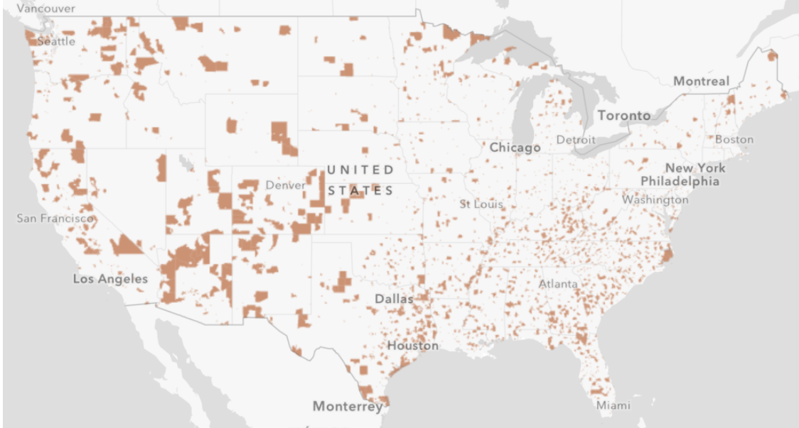 map of Opportunity Zones